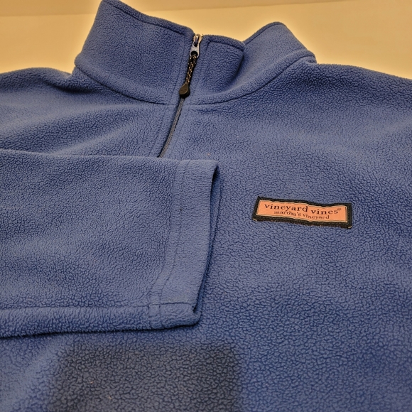 Vineyard Vines Tops - Vineyard Vines Blue‎ 1/4 Zip Fleece Top, Size M
